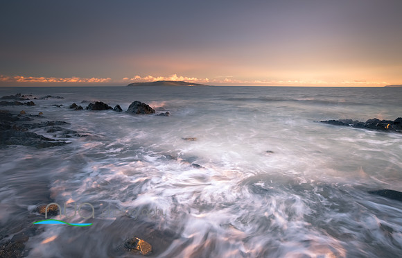 Swirling sea Lambay Island 64