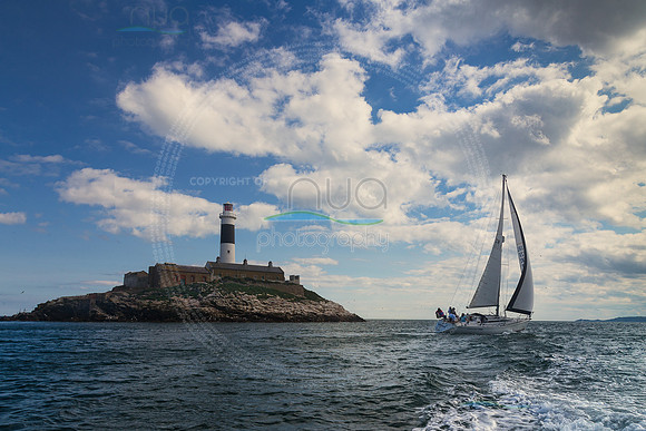 Sailing at Rockabill Lighthouse