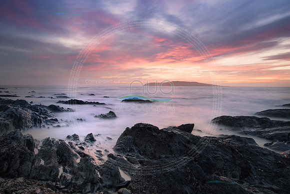 Red Sky Over Lambay Island Rush 70