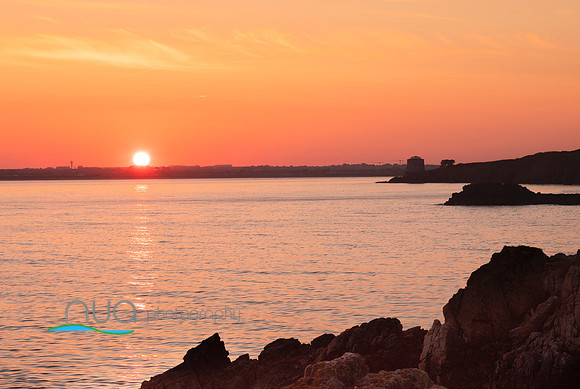 Sutton Martello Tower as the sun sets