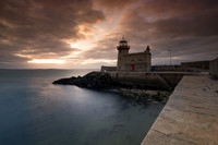 Howth harbour lighthouse granite