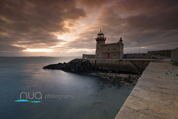 Howth harbour lighthouse granite