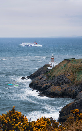 Bailey Lighthouse Howth Head and ferry