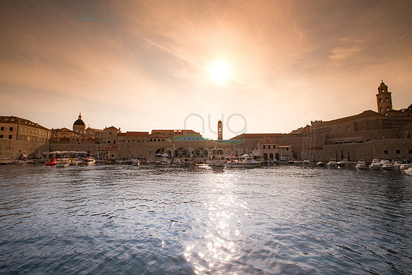 Dubrovnik old city harbour