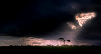 Grazing under a ray of light