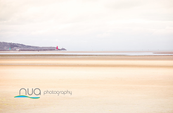 South Wall lighthouse from Sandymount strand