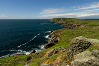 Rugged landscape of the Great Saltee Island Wexford Ireland