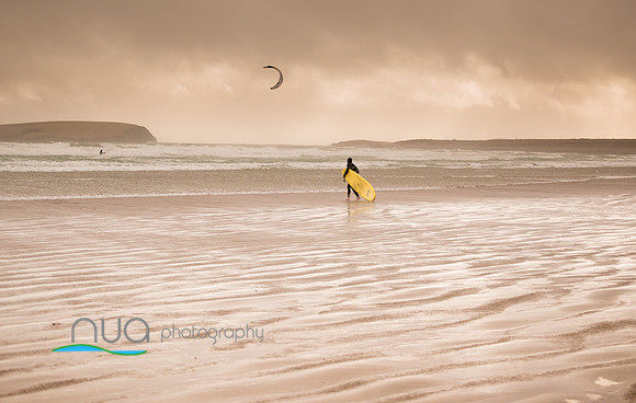 Surfer , Keel Beach, Achill Island , Mayo_