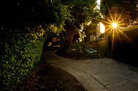 Sunburst at the Church ruins Ballyboughal